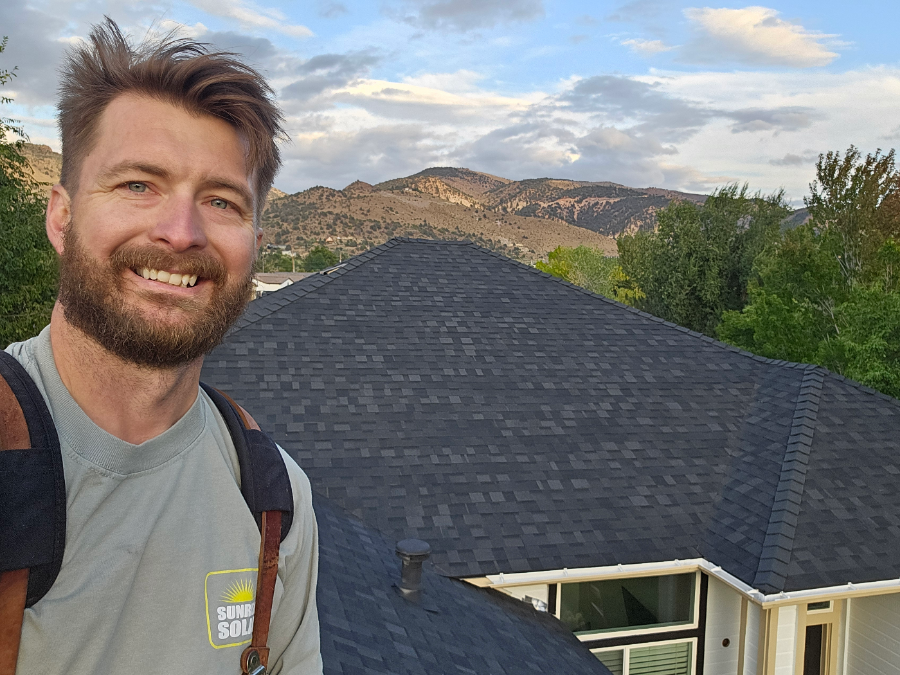 Enjoying a New Composite Shingle Roof That We Just Completed